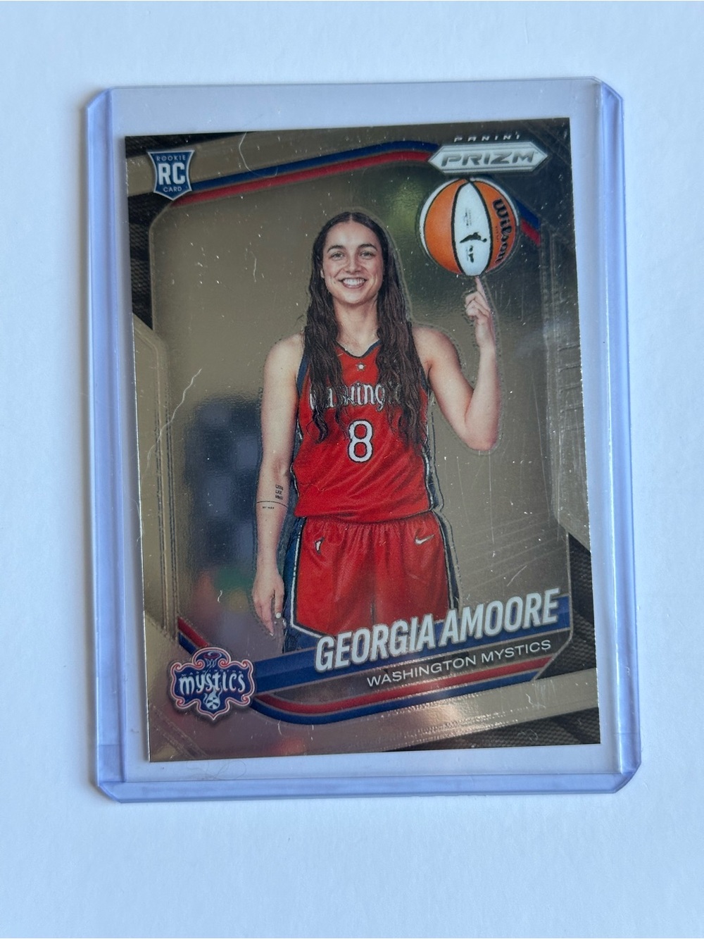 Panini Prizm Georgia Amoore Mystics Card - Red & Blue Accents